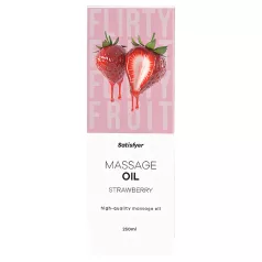 Satisfyer - ulei de masaj aromatizat - căpșuni - 250ml