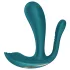 Satisfyer Top Secret+ - vibrator purtabil cu 3 brațe (verde)