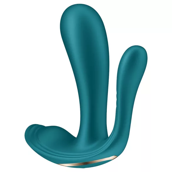 Satisfyer Top Secret+ - vibrator purtabil cu 3 brațe (verde)