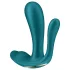 Satisfyer Top Secret+ - vibrator purtabil cu 3 brațe (verde)