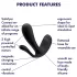 Satisfyer Top Secret+ - vibrator purtabil cu 3 brațe (verde)
