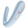 Satisfyer Double Classic - vibrator de cuplu (albastru)