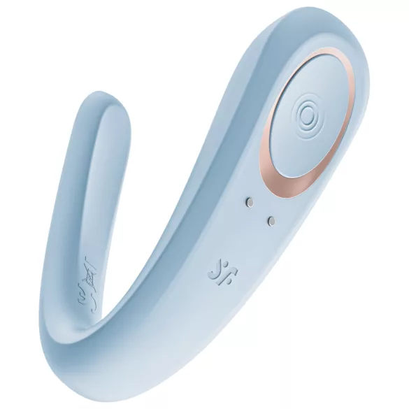 Satisfyer Double Classic - vibrator de cuplu (albastru)