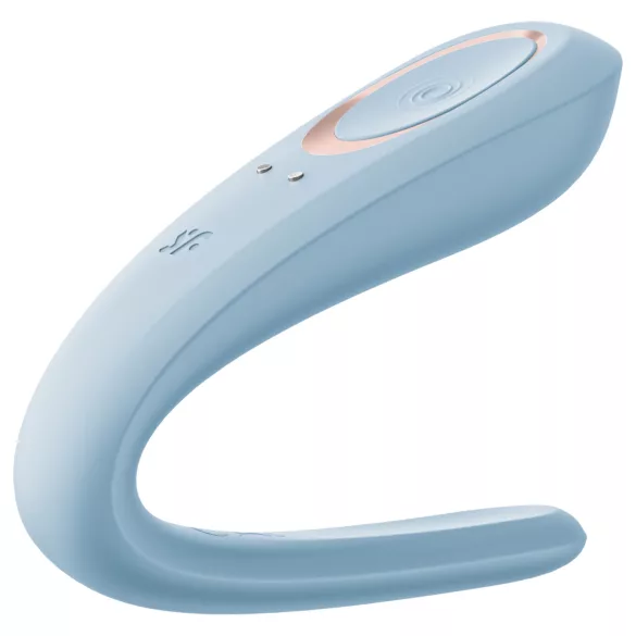 Satisfyer Double Classic - vibrator de cuplu (albastru)
