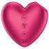 Satisfyer Cutie Heart - stimulator clitoridian cu unde de aer - roz
