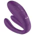 Mrow - vibrator pentru cuplu, 3 motoare, rezistent la apă, reîncărcabil, mov
