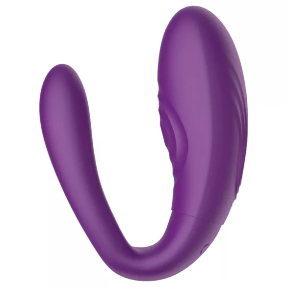 Mrow - vibrator pentru cuplu, 3 motoare, rezistent la apă, reîncărcabil, mov
