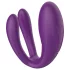 Mrow - vibrator pentru cuplu, 3 motoare, rezistent la apă, reîncărcabil, mov