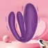 Mrow - vibrator pentru cuplu, 3 motoare, rezistent la apă, reîncărcabil, mov