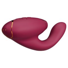   Womanizer Duo 2 - vibrator și stimulator de clitoris rezistent la apă pentru punctul G (roșu)