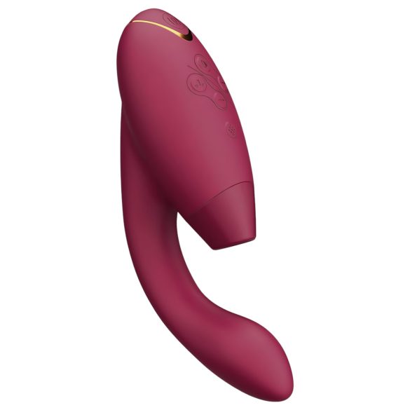 Womanizer Duo 2 - Vibrator 2în1 punctul G și clitoridian - roșu