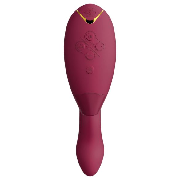 Womanizer Duo 2 - Vibrator 2în1 punctul G și clitoridian - roșu