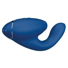   Womanizer Duo 2 - Vibrator impermeabil pentru punctul G și stimulator clitoridian (albastru)