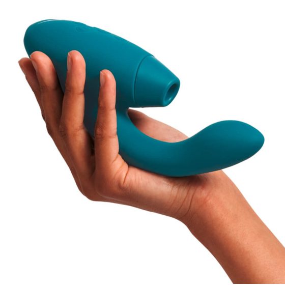 Womanizer Duo 2 - vibrator punctul G și stimulator clitoridian impermeabil (verde)