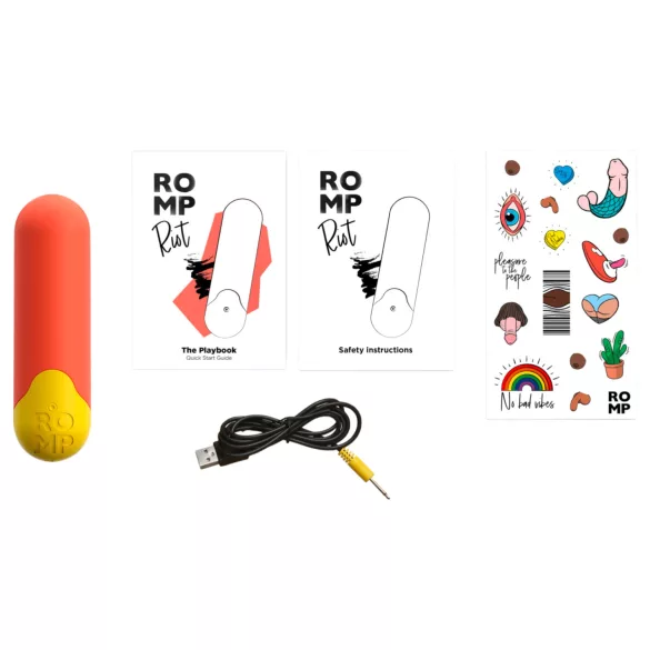 ROMP Riot - mini vibrator tip bullet - portocaliu