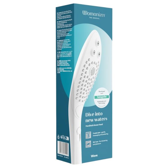 Womanizer Wave - cap de duș vibrator (alb)
