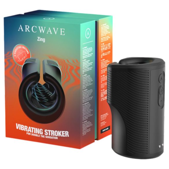 Arcwave Zing - Masturbator cu 2 motoare (negru)