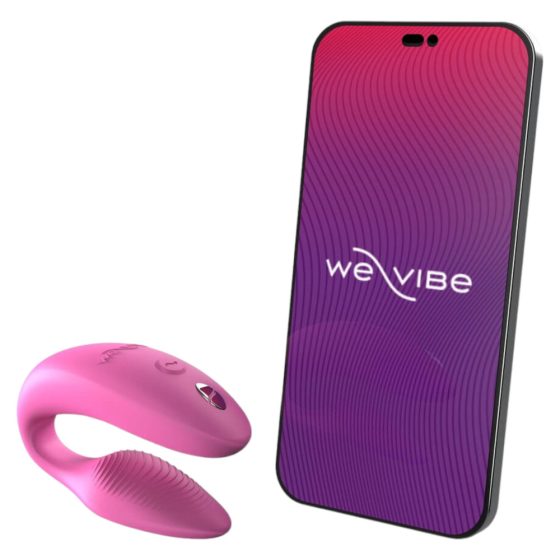 We-Vibe Sync - vibrator inteligent, cu acumulatori, radio pentru cuplu (roz)