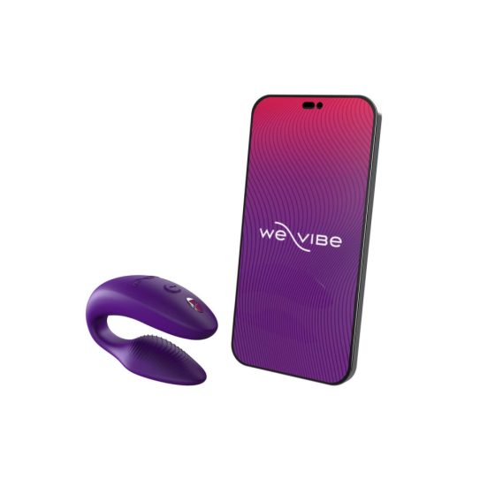 We-Vibe Sync - vibrator de cuplu inteligent, cu baterie și control radio (violet)
