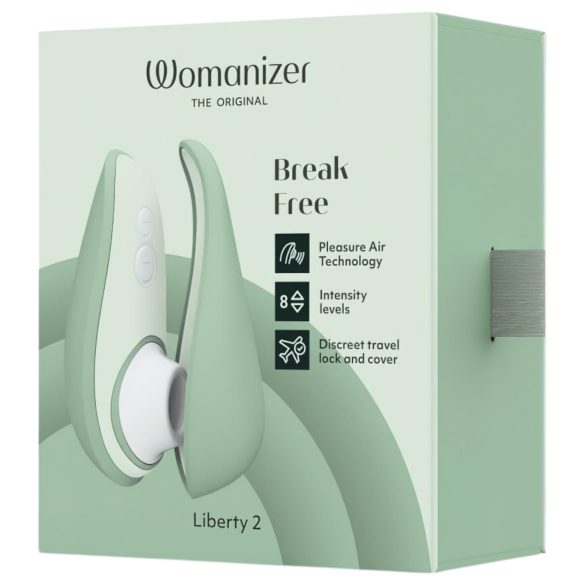 Womanizer Liberty 2 - stimulator clitoral cu unde de aer - reîncărcabil - verde