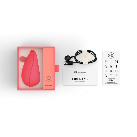 Womanizer Liberty 2 - stimulator clitoridian cu unde de aer, rechargeabil (roz)