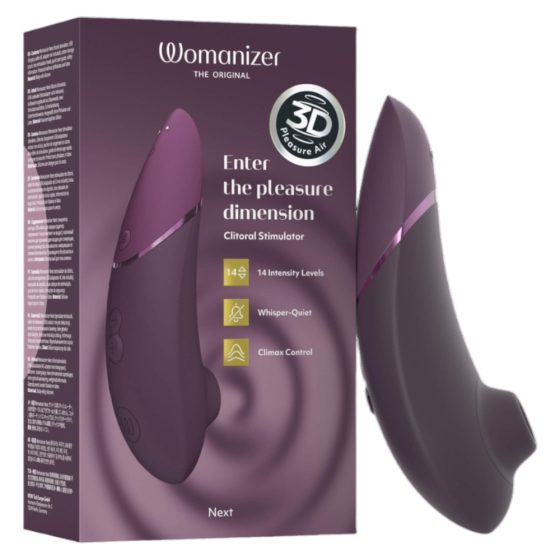 Womanizer Next - vibrator clitoridian cu aer pulsatoriu, reîncărcabil (mov)