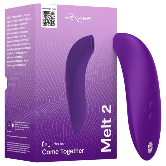 We-Vibe Melt 2 - Stimulator clitoridian cu unde de aer, controlat prin aplicație (mov)