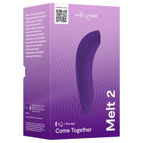 We-Vibe Melt 2 - Stimulator clitoridian cu unde de aer, controlat prin aplicație (mov)