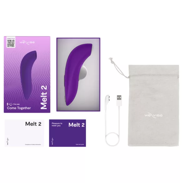 We-Vibe Melt 2 - Stimulator clitoridian cu unde de aer, controlat prin aplicație (mov)