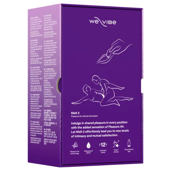 We-Vibe Melt 2 - Stimulator clitoridian cu unde de aer, controlat prin aplicație (mov)