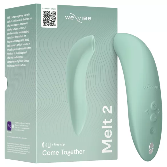We-Vibe Melt 2 - Stimulator clitoridian cu unde de aer controlat prin aplicație (turcoaz)