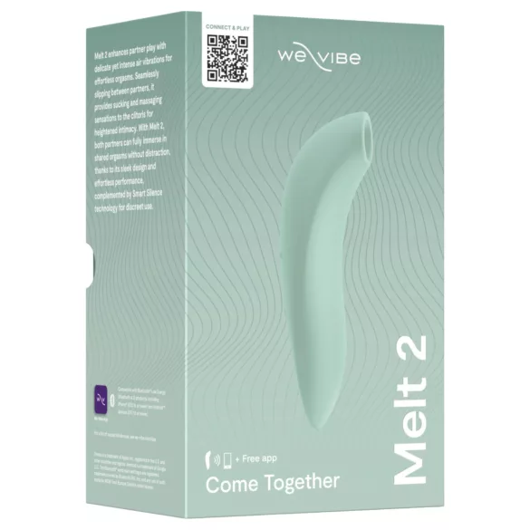 We-Vibe Melt 2 - Stimulator clitoridian cu unde de aer controlat prin aplicație (turcoaz)