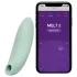 We-Vibe Melt 2 - Stimulator clitoridian cu unde de aer controlat prin aplicație (turcoaz)