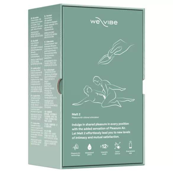 We-Vibe Melt 2 - Stimulator clitoridian cu unde de aer controlat prin aplicație (turcoaz)