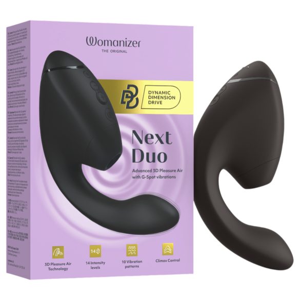 Womanizer Next Duo - Vibrator 2în1 punctul G - negru