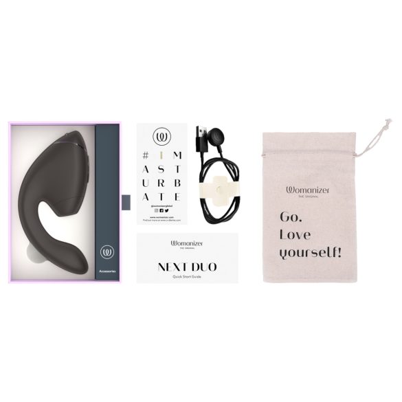 Womanizer Next Duo - Vibrator 2în1 punctul G - negru