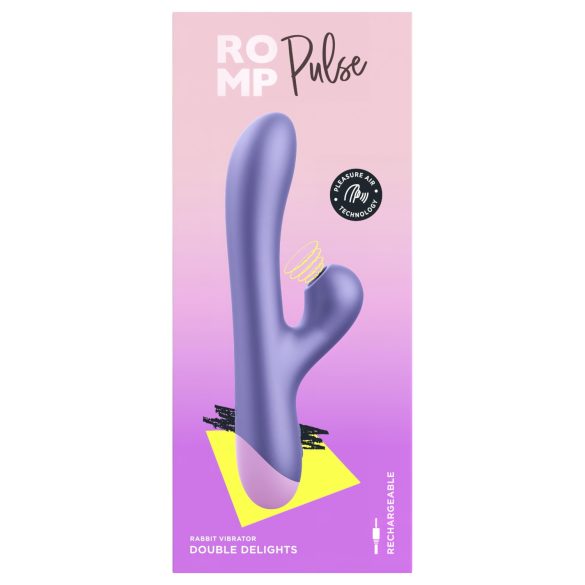 ROMP Pulse - Vibrator pentru punctul G cu stimulator clitoridian cu unde de aer