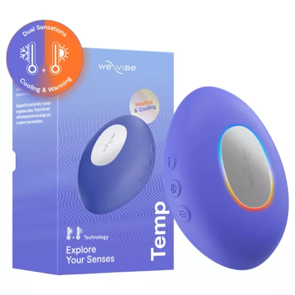 We-Vibe Temp - vibrator pentru stimularea clitorisului cu efect de răcire și încălzire (albastru)