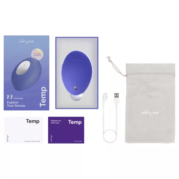 We-Vibe Temp - vibrator pentru stimularea clitorisului cu efect de răcire și încălzire (albastru)