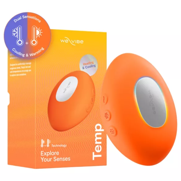 We-Vibe Temp - vibrator pentru stimularea clitorisului cu efect de răcire și încălzire (portocaliu)