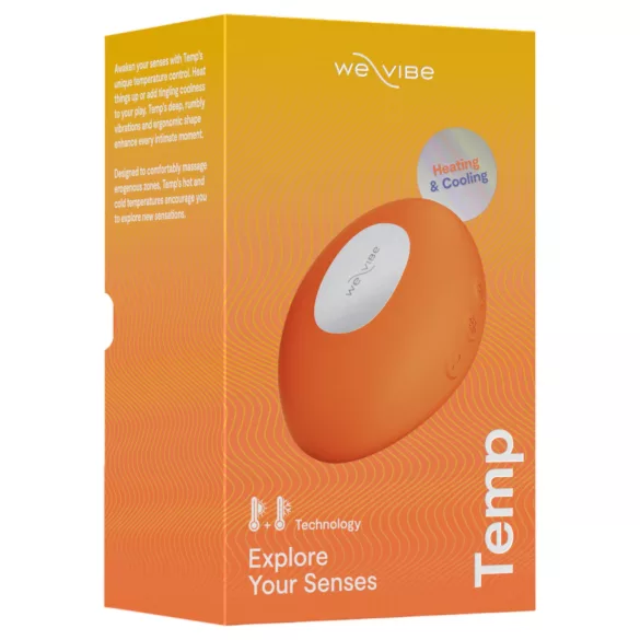 We-Vibe Temp - vibrator pentru stimularea clitorisului cu efect de răcire și încălzire (portocaliu)