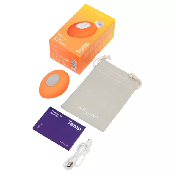 We-Vibe Temp - vibrator pentru stimularea clitorisului cu efect de răcire și încălzire (portocaliu)