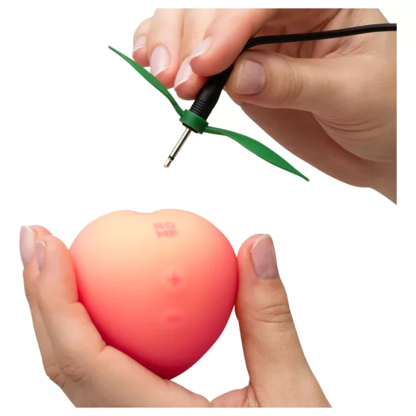 Romp Pink Peach - vibrator cu unde pulsatorii - silicon roz