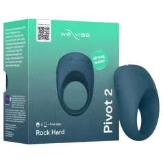   We-Vibe Pivot 2 - Inel penian cu vibrații controlat prin aplicație, pentru bărbați (albastru)