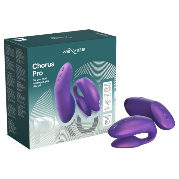 We-Vibe Chorus Pro - vibrator inteligent cu telecomandă pentru cupluri (mov)