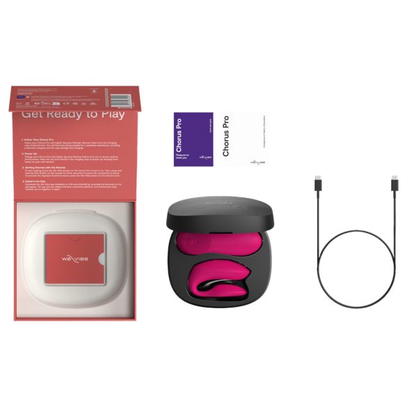 We-Vibe Chorus Pro - vibrator inteligent cu telecomandă pentru cupluri (roz)
