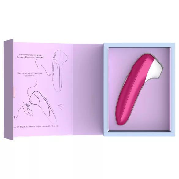 Womanizer Pro - stimulent clitoridian cu unde de aer (roz)
