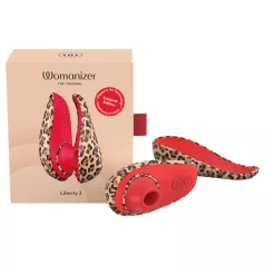   Womanizer Liberty 2 - stimulator clitoridian cu unde de aer (leopard)