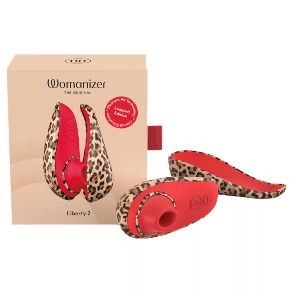 Womanizer Liberty 2 - stimulator clitoridian cu unde de aer (leopard)