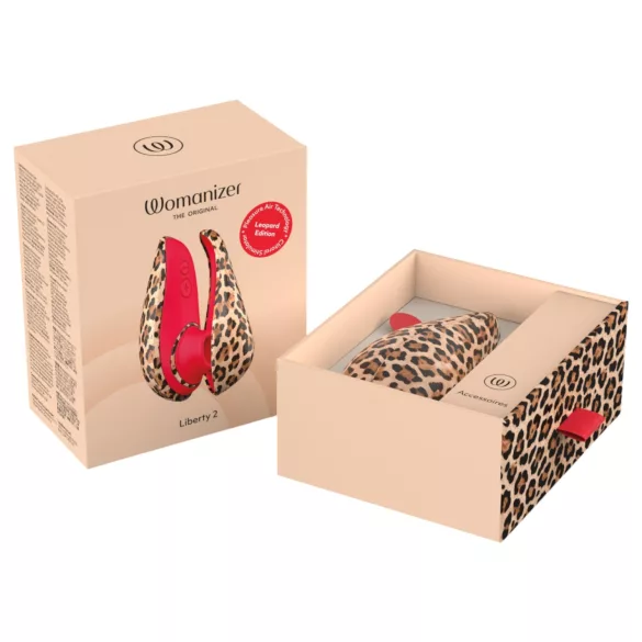 Womanizer Liberty 2 - stimulator clitoridian cu unde de aer (leopard)